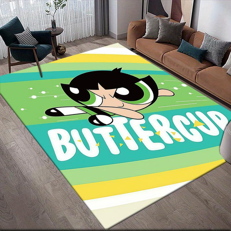 Powerpuff Girls Buttercup Cool Area Rug, Powerpuff Girls Fan Cozy Carpet, Perfect Gift.chl 60x90cm