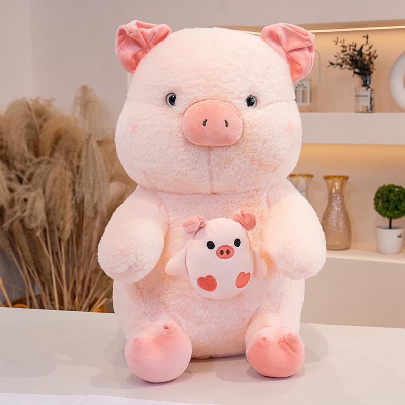 25/35/45cm Embrace Dog Pig Chicken Plush Stuffed Animal Anxiety Stress Relief Home Decor Throw Pillow Ultra Charming Kids Gift