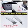 Tailgate Rear Door Window Stripes Sequ Decor Cover Trim For Kia Rio 4 X-line 2017 2018 Chrome Exterior Accessories