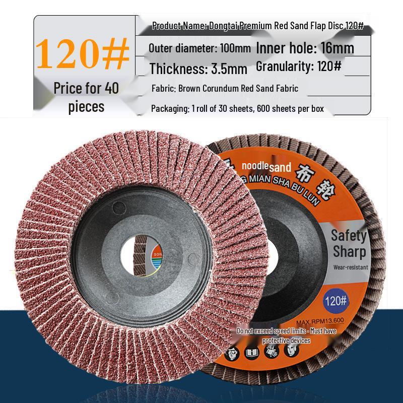 Flap Disc for Angle Grinder, Metal & Stainless Steel Polishing, Thousand Leaf Sanding Wheel