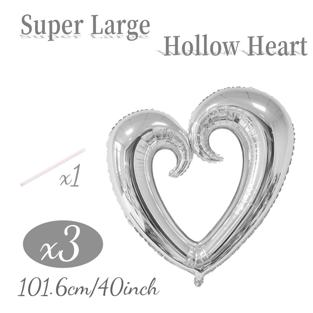 36 Zoll Haken-Liebe Aluminiumfolienballon Herzförmiger Aluminiumfolienballon Valentinstag Jubiläum Geburtstag Dekoration