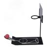 Desktop Basketball Game Aluminum Alloy Anti Slip Black Weighted Base Foldable Basketball Desktop Toy for Kids