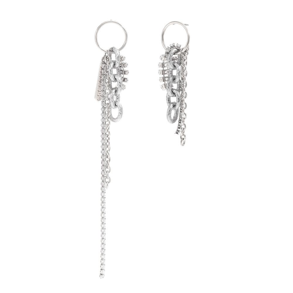 Elegant 18K Gold-Plated Zirconia Tassel Earrings - European & American Style