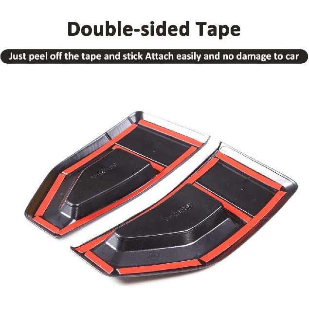 ABS Chrome Side Fender Air Vent Outlet Cover Trim For Ford Maverick 2022 2023 Car Fender Aero Fin Trim Stickers Decorative Air Flow Intake Hole