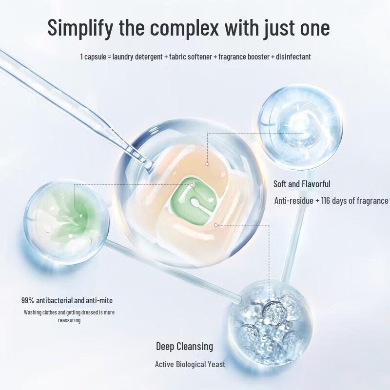 ADOLPH Pink Rose Laundry Gel Beads (2x525g)