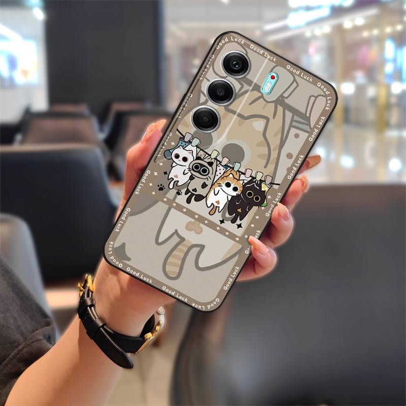 Silicone Dirt-resistant Phone Case For Tecno Camon40 Pro 5G/CM7 Back Cover Waterproof Cartoon Fashion Design Soft Case