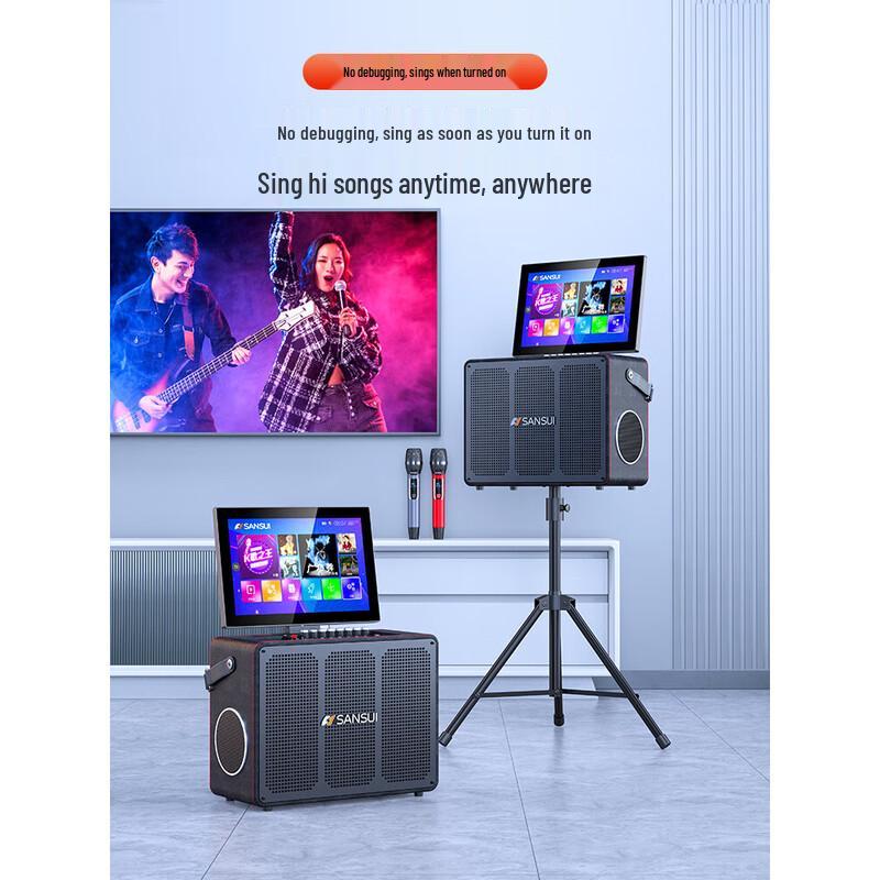 SANSUI C6 All-in-One Portable KTV Karaoke System