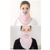Ice Silk Mask Summer Breathable Mesh Cycling UV Protection Bandana Mask Moister Wicking Outdoor Neck Gaiter Women Face Cover