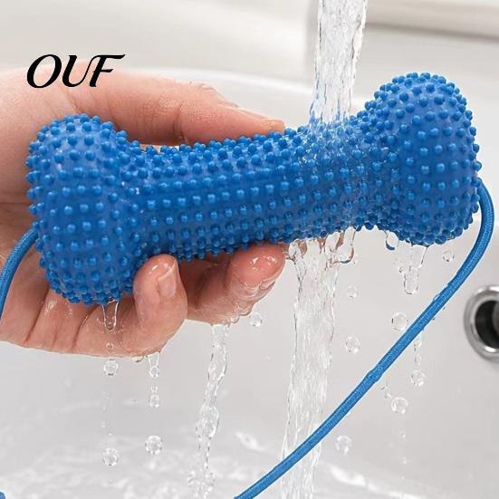 Pet Breath Freshener Toys Silicone Dog Dental Chew Toy, Easy Teeth Oral Care Brushing Aid, Rear Molar Cleaning Anti-bacterial Texture Mouth Opener for