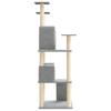 Scratching Post with Sisal Scratching Posts Light Grey 153 cm