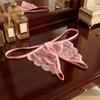 Hollow Bow Mesh Lace Panties Open Crotch Lace Underpants Breathable Thin Belt Thong  Ladies
