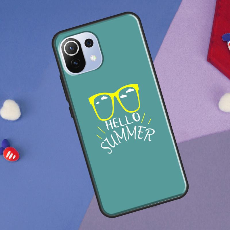 Hello Summer Flowers Cover For Xiaomi 14 Ultra 13 11T 12T 13T 14T Pro POCO X6 X7 Pro X3 X5 F3 F5 F6 M6 Pro Case