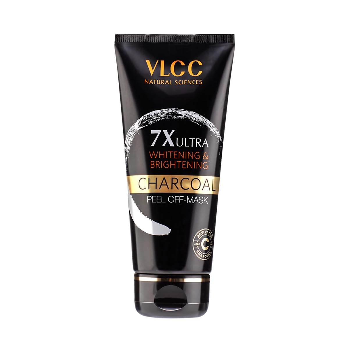 VLCC 7X Ultra Whitening Brightening Charcoal Peel Off Mask 100g Deep Cleanse Blackheads