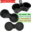 Car Cup Holder for Tesla Model Y L Juniper Center Console Cup Mat TPE Water Bottle Holder Model 3 Highland Standard Accessories