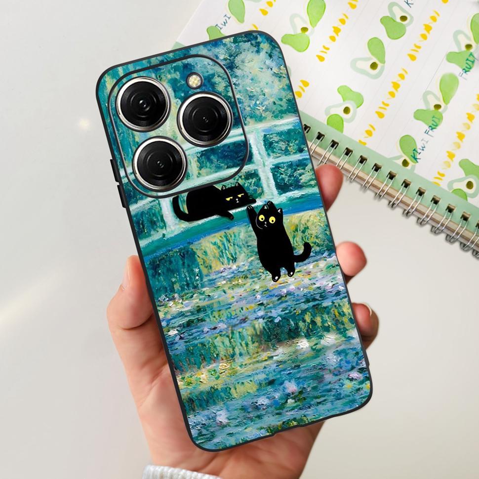 For Tecno Spark 20 Pro Casing KJ6 Luxury Candy Painted Cover Soft Silicone Case For Tecno Spark 20 Spark20 Pro Housing Funda
