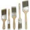 5PCS Pro Grade, Paint Brushes, 5-Piece, Paint Brush Set: Flat & Angle Brushes for Latex and Oil Paints, Stains, Interior & Exterior Home Improvement