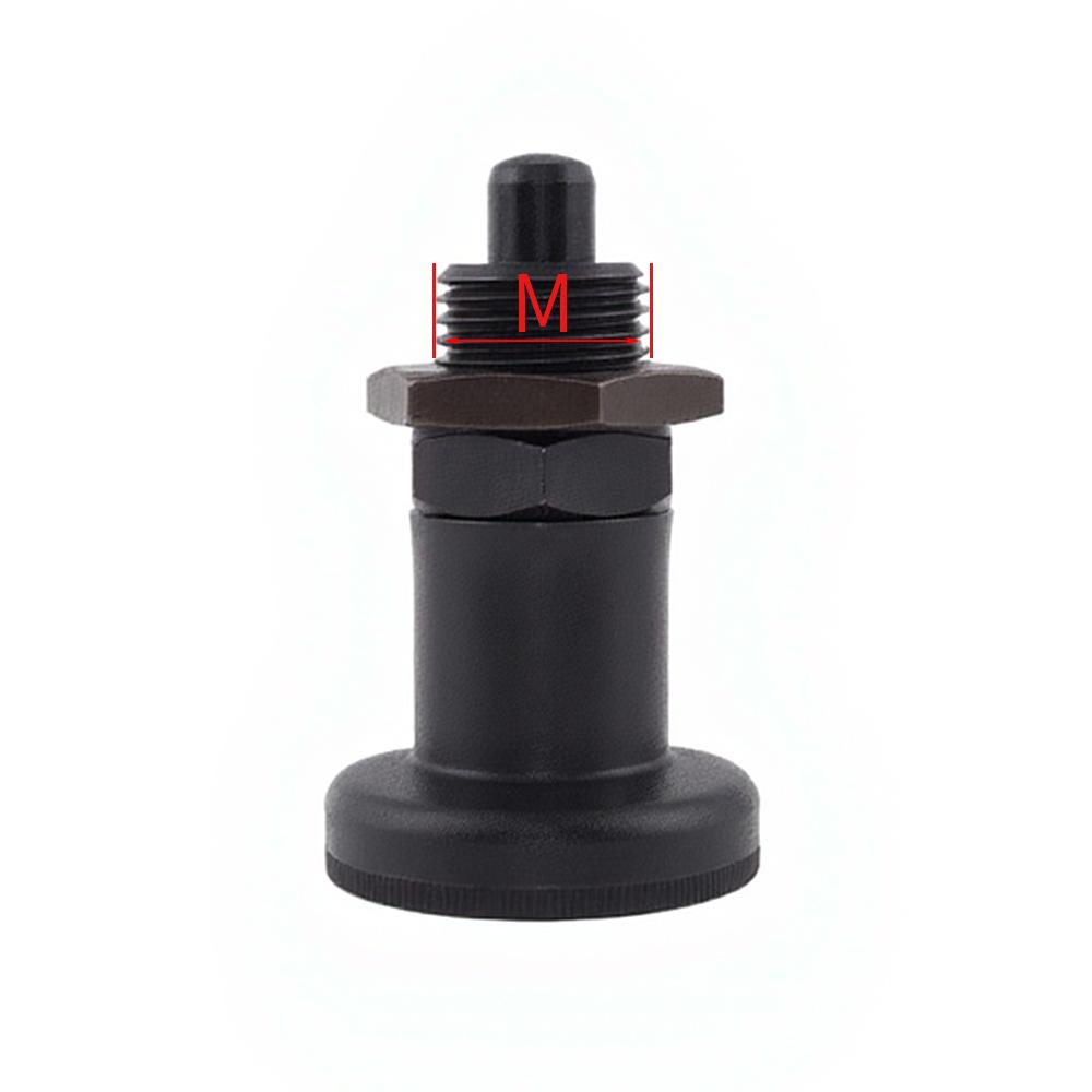 M12/16 Thread Sefl-Locking/Return Type index plunger Spring plungers Plastic Knob Spring Lock Pin Fine Thread Knob Plunger BK-M12 чёрный