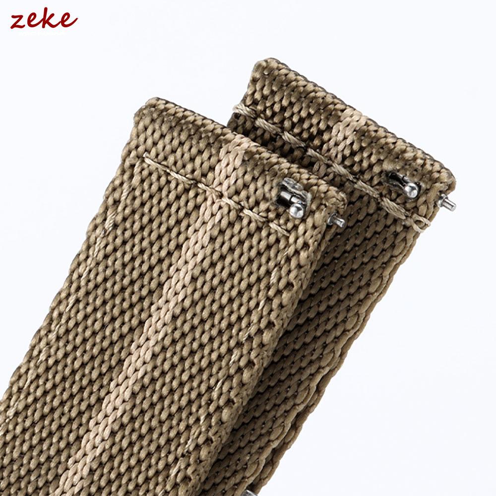 Ribbed Nylon Watch Strap for Omega 20mm 22mm Woven Nylon Watchbands for Seiko Men's Military Sport Breathable Wristwatch Band