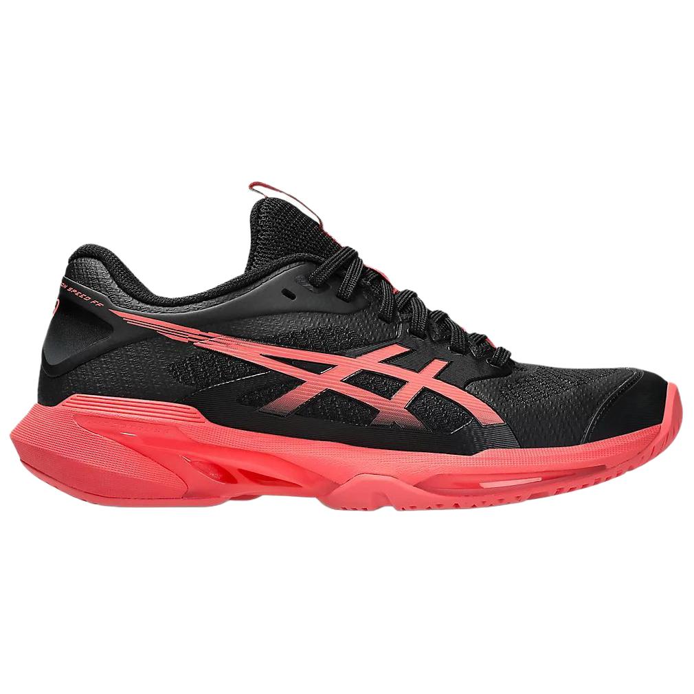 Asics Solution Speed FF 4 Comfortable Fit Low Top Tennis Shoes Women sneaker Black 1042A307-001