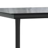 Garden Dining Table Black 200 x 100 x 74 cm Steel and Tempered Glass