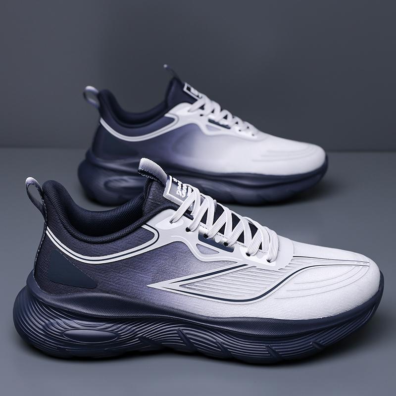 Mens Running Shoes Summer Outdoor Mesh Breathe Flat Sneakers Lightweight Wear-resistant Comfortable Casual Tennis Shoes for Man
