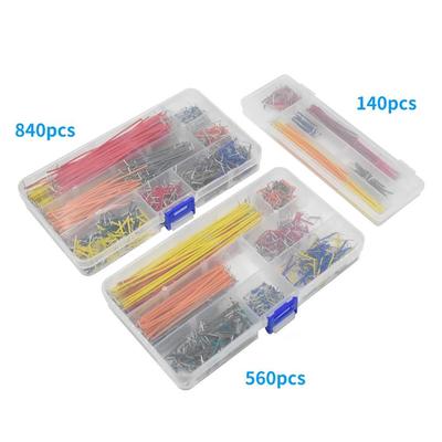 140-840Pcs Preformed Breadboard Jumper Wire Kit 14 Lengths Assorted for Breadboard Prototyping Circuits DIY Electronic Kit