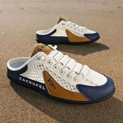 Men's Fashion Soft-soled Half Slippers Summer Men Trendy Bottom Casual Shoes Soft Sole Support Shoes Sneakers