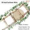 Sunflower Vine Faux Floral Decor for AC Pipe & Wall Hanging