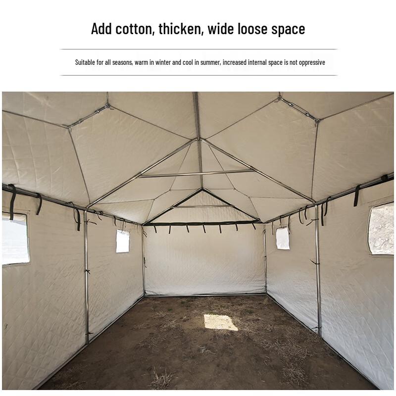Heavy-Duty Outdoor Emergency Canvas Tent