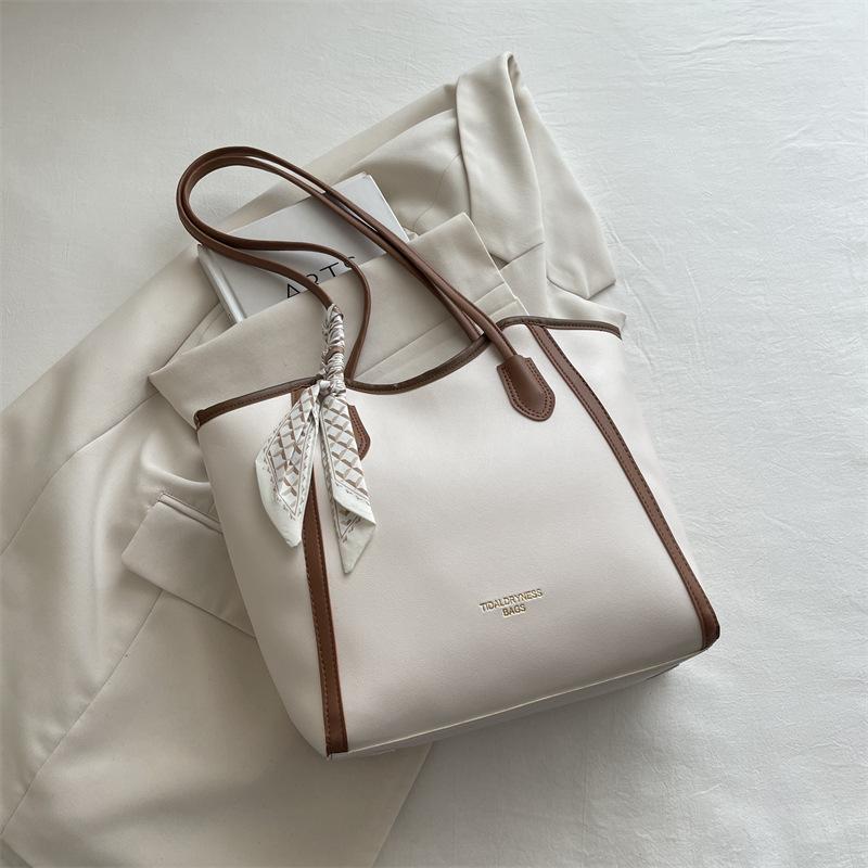 Borsa a Tote - Borsa a Spalla Singola di Alta Gamma con una Texture Lussuosa, Perfetta per gli Spostamenti Quotidiani al Lavoro.