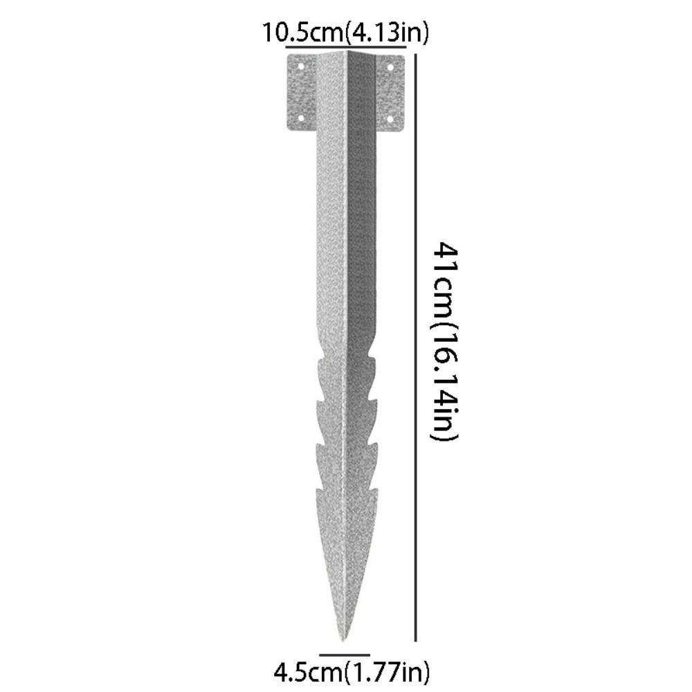 Steel Construction Railway Sleeper Bracket Serrated Design Metal Material Post Bracket Small Size Heavy Duty