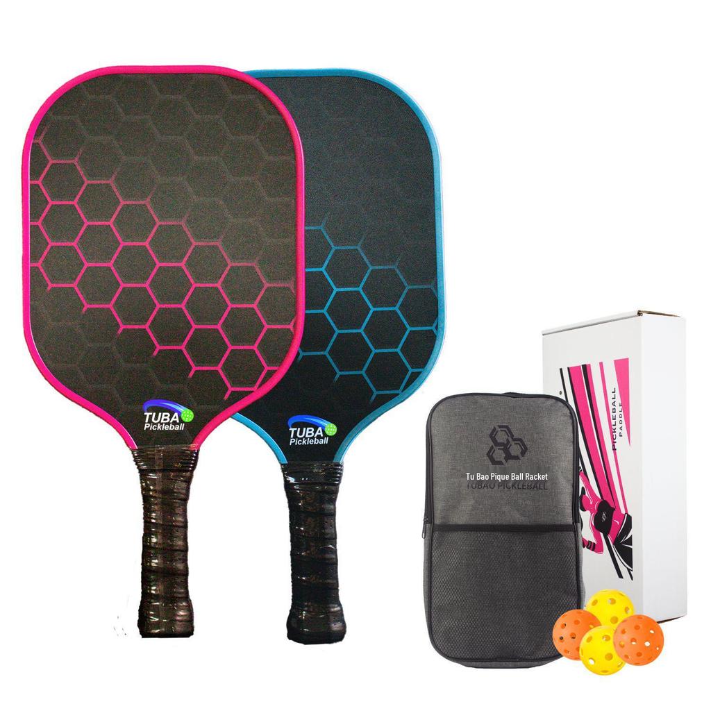 Cross Pickleball Racket Set: Thickened Fiberglass Design for Popular Global Sport