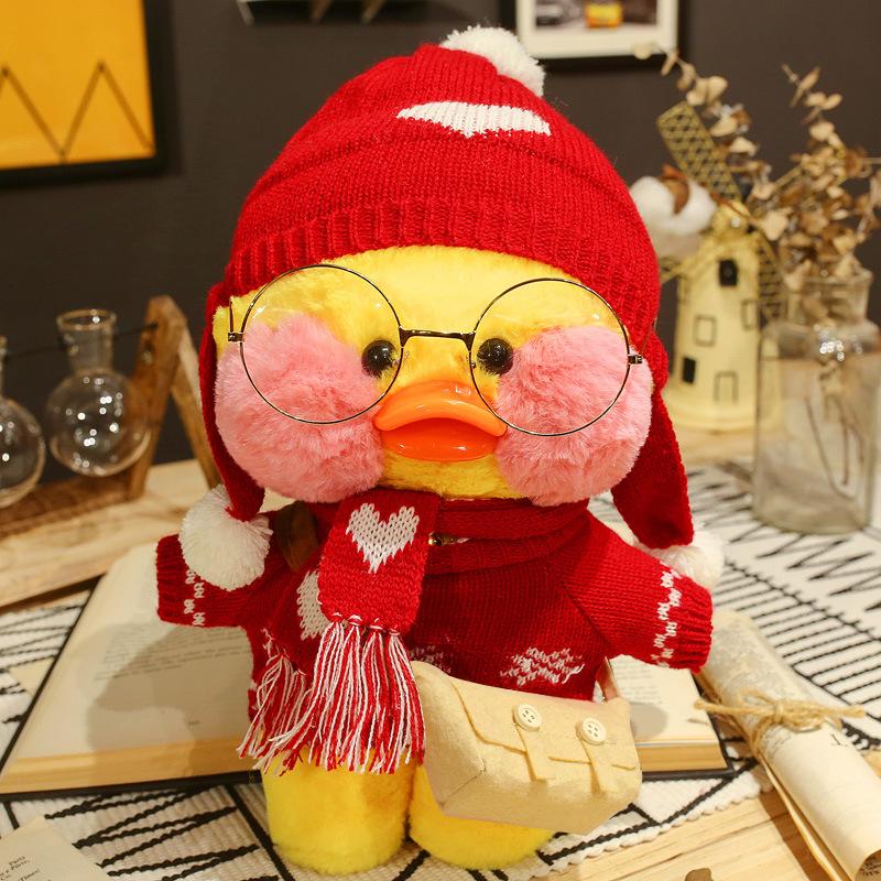 Canard à l'Acide Hyaluronique, Canard Populaire, Café Lalafanfan, Mimi Ins - Petite Figurine Peluche Canard Jaune Comme Cadeau Pour Enfants