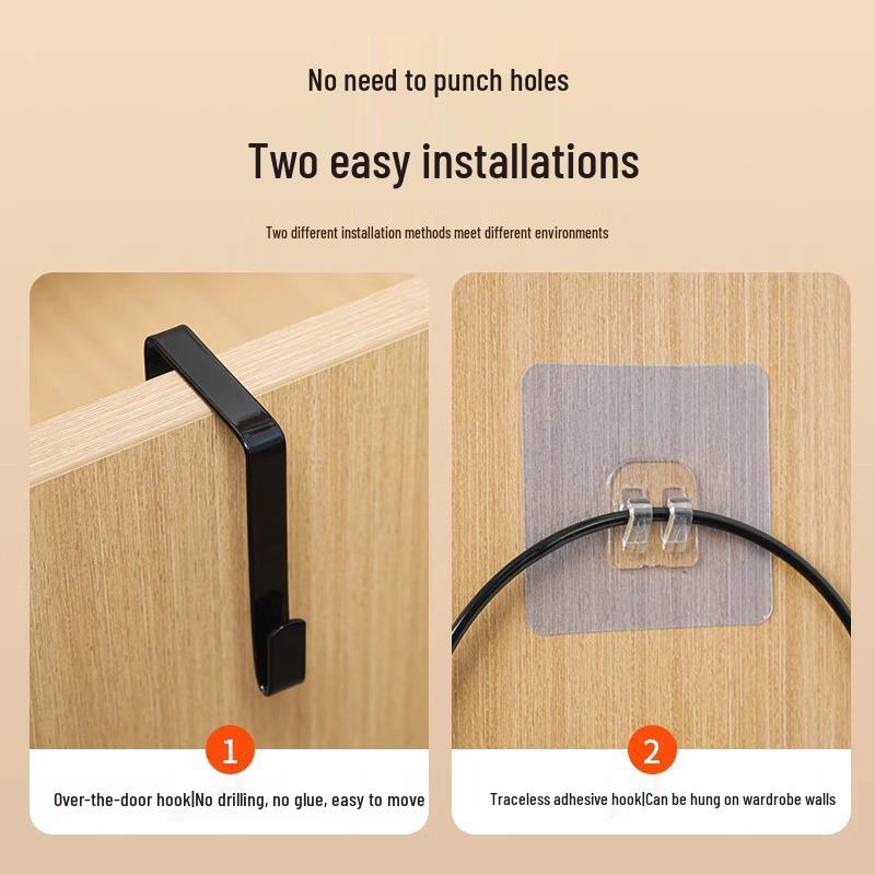 Hanging Cap & Scarf Organizer Wardrobe Hook for Hats & Bags