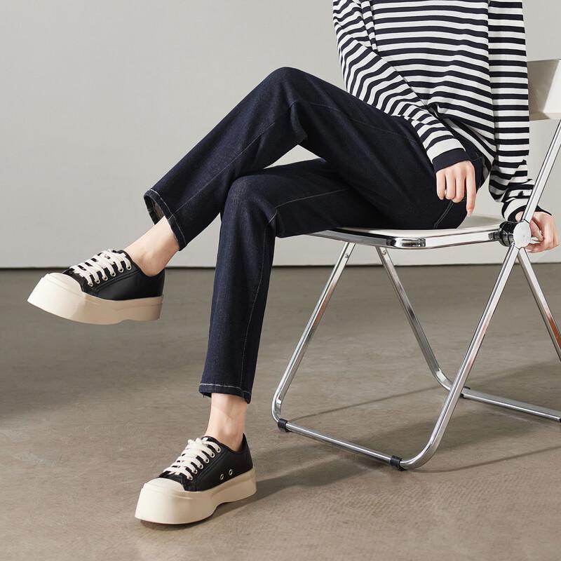 SOFSIL Women's High-Waisted Skinny Cropped Jeans