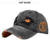 Black Eagle Eye Embroidered Baseball Cap Vintage Duck Tongue Hat Sun Hat