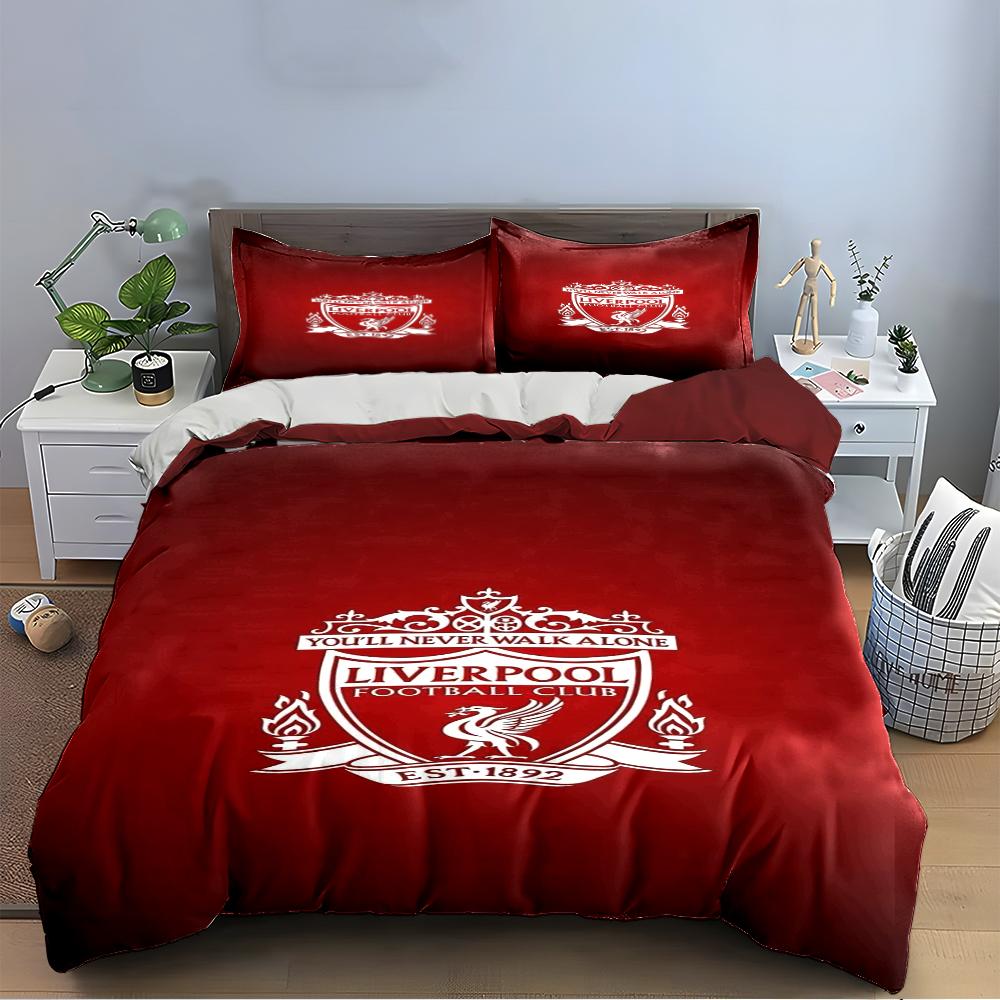 Lenjerie de pat Liverpool Football Club Set de lenjerie de pat (1 față de pilotă, 2 fețe de pernă, pilotă nu este inclusă)