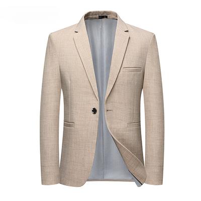 Spring and Autumn New Men's Suit Non-ironing Korean Version Slim-fitting Small Suit Single-breasted One-button Casual Single-western Men's Jacket