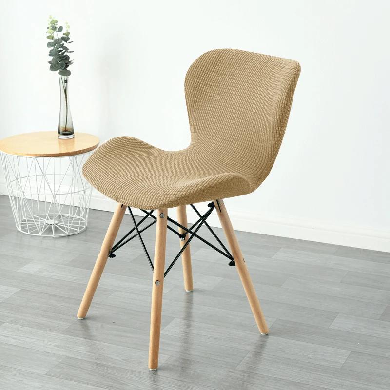 1pc Butterfly Curved Chair Cover Stretch Spandex Ant Chair Covers Elastic Polar Fleece Bar Stool Seat Slipcovers for Living Room
