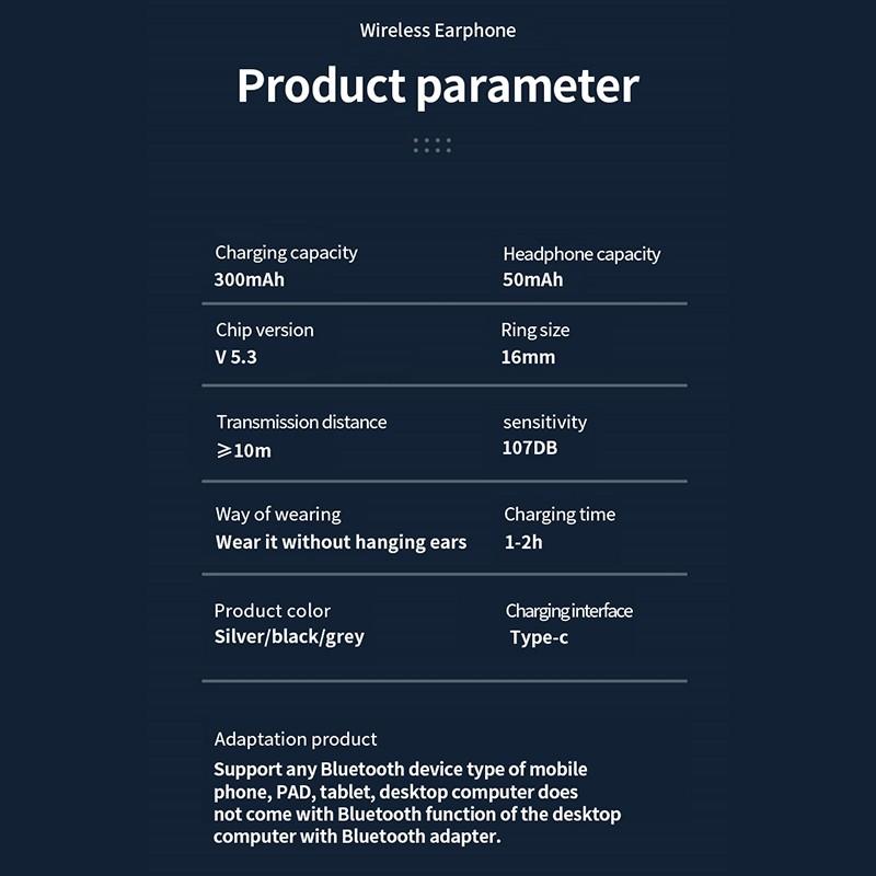 NOU Căști Bluetooth în stil Mecha, fără fir, bas puternic, Căști non-in-ear Reducerea zgomotului Căști pentru jocuri e-Sports