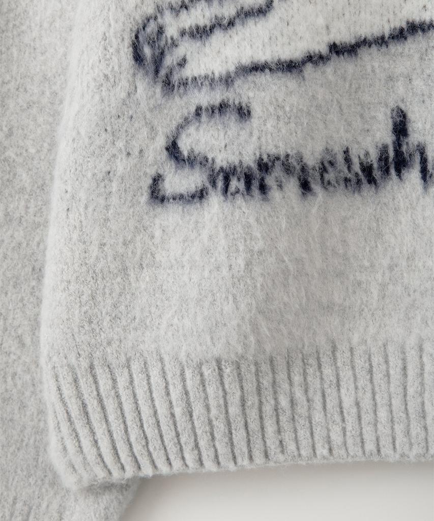 Sseomweeobeoteo Puppy Wool Knit - Light Gray