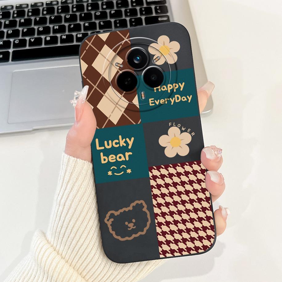 

For Realme 14 Pro Plus Case RMX5050 Shockproof Cover Popular Bowknot Cartoon Soft Silicone Phone Case For Realme 14 Pro 5G Coque Realme 14 Pro Plus