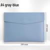 A4 Textured Leather File Bag, Custom Logo, Waterproof, Large Capacity Document Holder