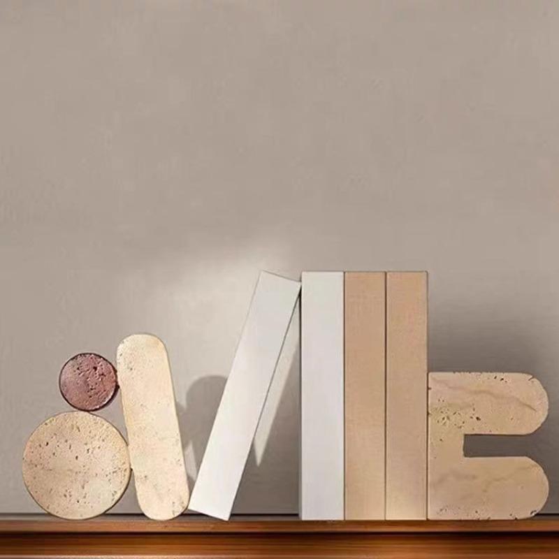 Creative Figurines Office Desktop Bookend Ornament Living Room Decoration Figurines Modern Simple Home Decoration Accessories