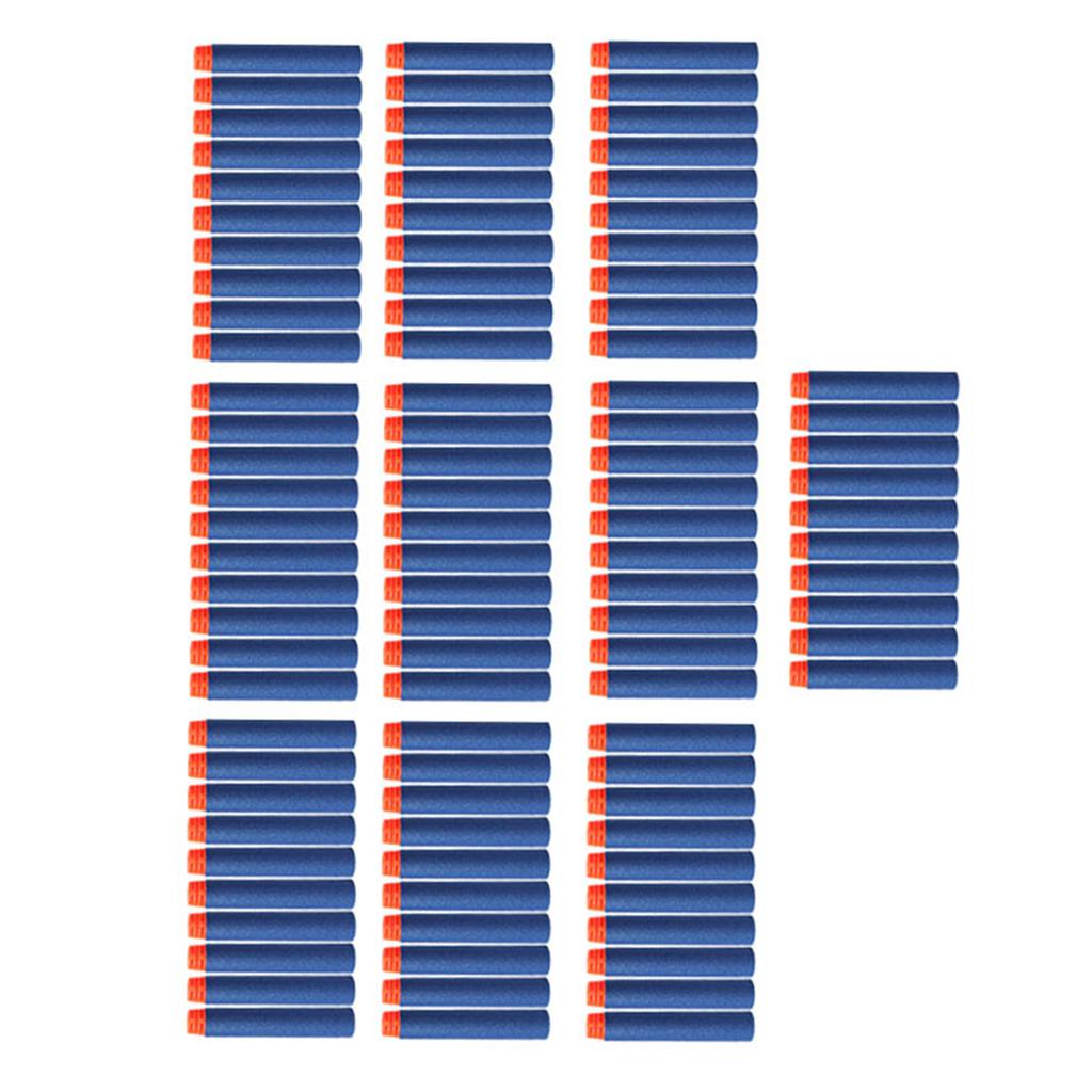 100Pcs Foam Refill Darts 7.2cm Portable Soft Foam Refill Dart for Toy Gun Children Kids Blue