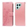 For TECNO Pova 7 Pro 5G Leather Case Butterfly Floral Imprint Wallet Stand Cover