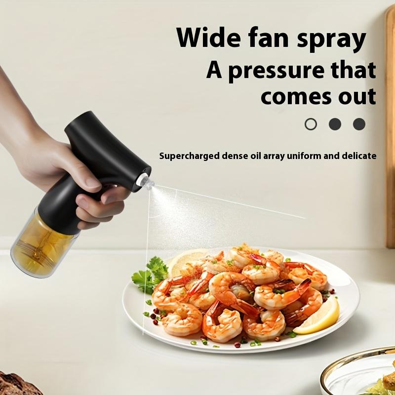 USB Rechargeable Olive Oil Sprayer, Portable Switchable Mist or Stream Glass Kitchen Oil Bottle, Dual Spray Mode for Cooking, Air Fryer