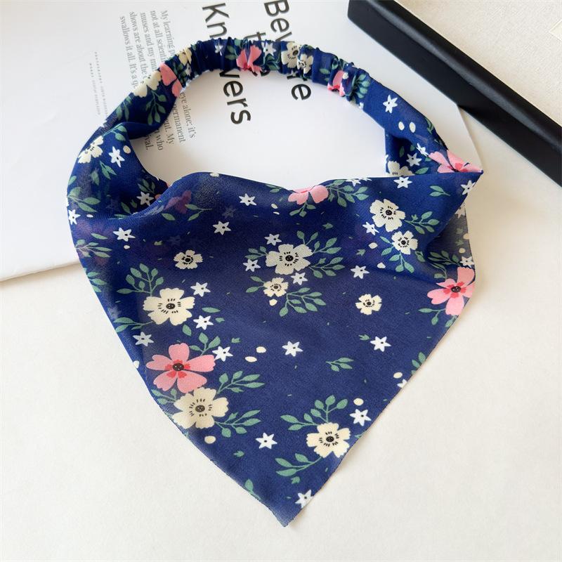 Assorted Floral Print Bandana Headband Elastic Back Hair Scarf Bohemian Style Headwrap Colorful Summer Hair Decor For Women