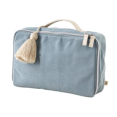 EMOCA Fluffy Diaper Waffle Large Mint Pouch, Fabric, Capacity, Tassel,