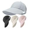 Atmungsaktiver Sonnenhut mit breiter Krempe UV-Schutz Sommer Outdoor Strand Fischerhut Sonnenschutz Kappe Verstellbarer Sonnenhut